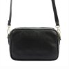 Kožená crossbody kabelka MiaMore 01-027 černá