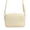 Kožená crossbody kabelka MiaMore 01-027 krémová