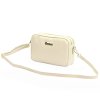 Kožená crossbody kabelka MiaMore 01-027 krémová