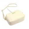 Kožená crossbody kabelka MiaMore 01-027 krémová