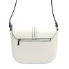 Kožená crossbody kabelka Luka 20-028 bílá