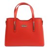 Kožená kufříková kabelka MiaMore 01-035 červená