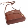 Kožená crossbody kabelka MiaMore 01-012 hnědá
