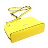 Kožená crossbody kabelka MiaMore 01-043 žlutá