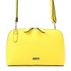 Kožená crossbody kabelka MiaMore 01-043 žlutá