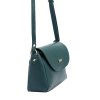 Kožená crossbody kabelka MiaMore 01-018 tyrkysová