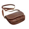Kožená crossbody kabelka Florence 2005 hnědá