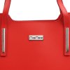 Kožená kufříková kabelka0 MiaMore 1-035 D červená