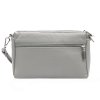 Kožená společenská kabelka MiaMore 01-042 šedá