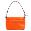 Kožená crossbody kabelka MiaMore 01-013b oranžová
