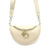 Dámská kožená crossbody kabelka Luka 20-033 krémová