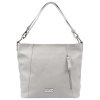 Kožená kabelka MiaMore 01-045 šedá