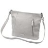 Kožená kabelka MiaMore 01-045 šedá