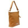 Kožená kabelka MiaMore 01-045 camel