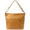 Kožená kabelka MiaMore 01-045 camel