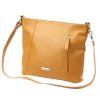Kožená kabelka MiaMore 01-045 camel