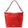 Kožená kabelka MiaMore 01-045 červená