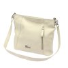 Kožená kabelka MiaMore 01-045 světle béžová