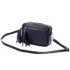 Kožená crossbody kabelka Luka 20-030 tmavě modrá