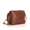 Kožená crossbody kabelka Mazzini MM410 hnědá