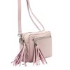 Kožená crossbody kabelka Luka 20-030 fialová