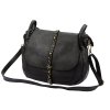 Kožená kabelka přes rameno VS 006 černá
