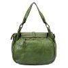 Kožená kabelka přes rameno VS 006 zelená