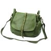 Kožená kabelka přes rameno VS 006 zelená