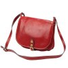 Kožená crossbody kabelka Florence 8863 červená