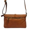 Dámská kožená crossbody kabelka VS 013 camel