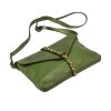 Dámská kožená crossbody kabelka VS 013 zelená