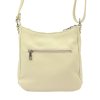 Kožená crossbody kabelka MiaMore 01-039 světle béžová