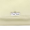 Kožená crossbody kabelka MiaMore 01-039 světle béžová