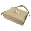 Kožená kufříková kabelka Luka 20-043 béžová