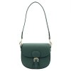 Kožená crossbody kabelka Luka 19-59-2 tyrkysová
