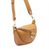 Dámská kožená crossbody kabelka Luka 20-033 camel