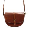 Kožená crossbody kabelka Gregorio 119 hnědá
