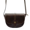 Kožená crossbody kabelka Gregorio 119 tamvě hnědá