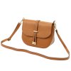 Kožená crossbody kabelka Luka 20-028 DL camel