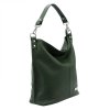 Kožená kabelka přes rameno MiaMore 01-053 zelená