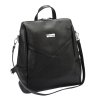 Dámský kožený batoh MiaMore 01-047 černý