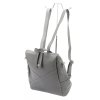 Dámský kožený batoh MiaMore 01-047 šedý