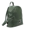 Dámský kožený batoh MiaMore 01-055 zelený