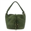Kožená kabelka přes rameno VS 008 zelená