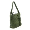 Kožená kabelka přes rameno VS 008 zelená