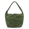 Kožená kabelka přes rameno VS 008 zelená