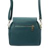 Dámská kožená crossbody kabelka Luka 19-68 Bz tyrkysová