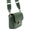 Kožená crossbody kabelka Luka 20-056 zelená