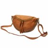 Dámská kožená crossbody kabelka VS 018 camel