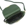 Kožená crossbody kabelka Luka 20-065 zelená
